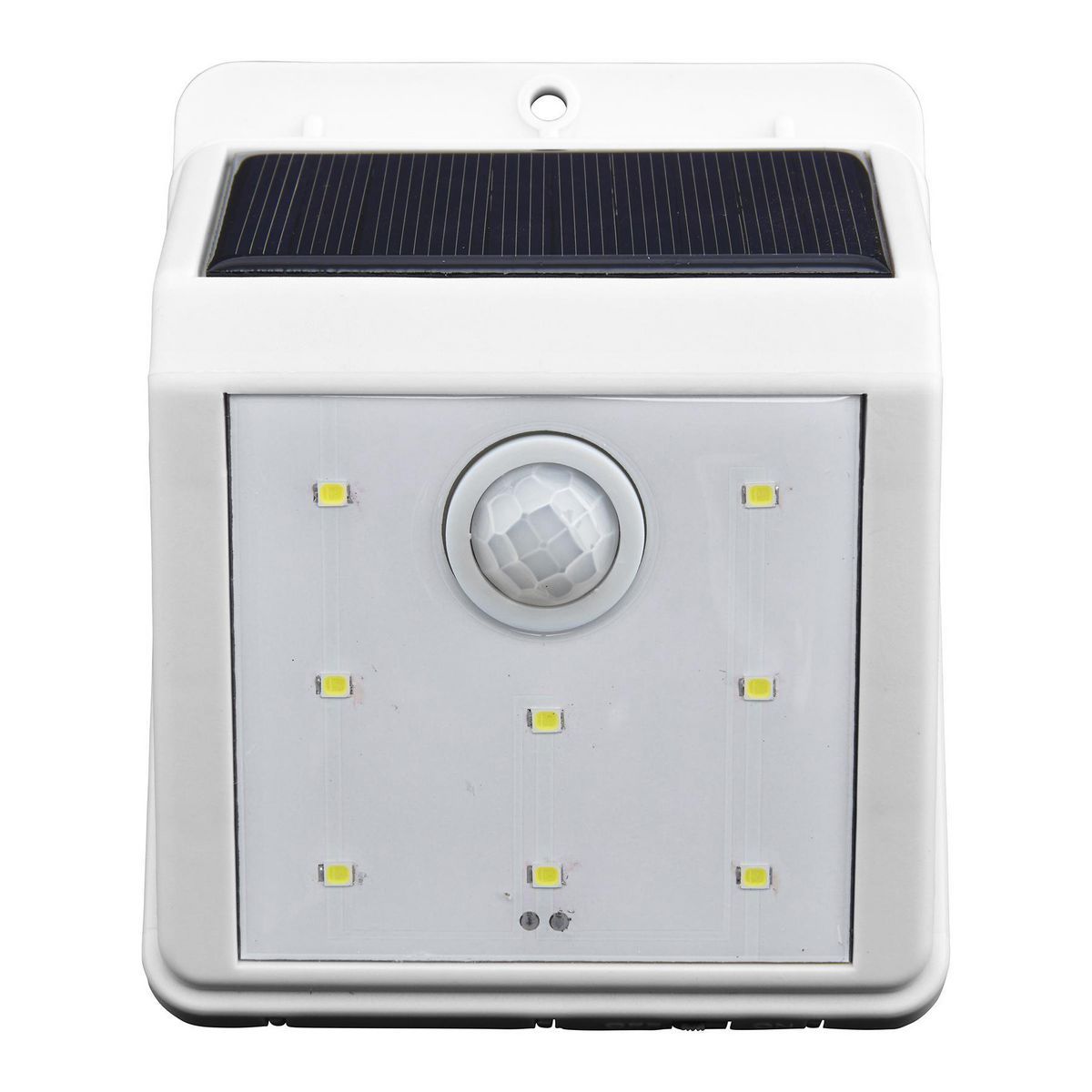 White Solar Wall-Mount Security Light E704