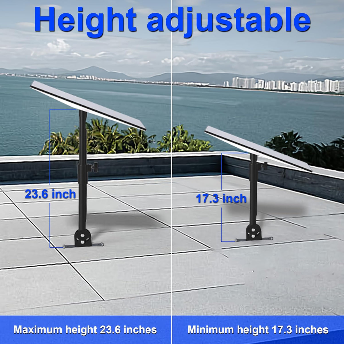 Heavy Duty Adjustable Starlink Roof Mount with Pipe Adapter I247150