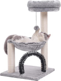 Multi-Level Cat Tree with Scratching Posts Plush Basket & Perch, Pack of 2 P595220