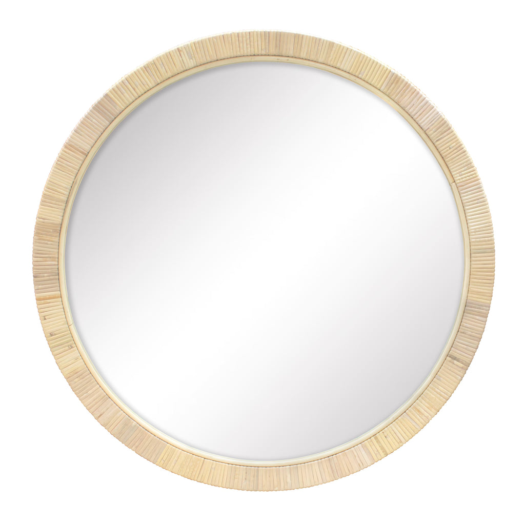 Rattan Round Wall Mirror T297