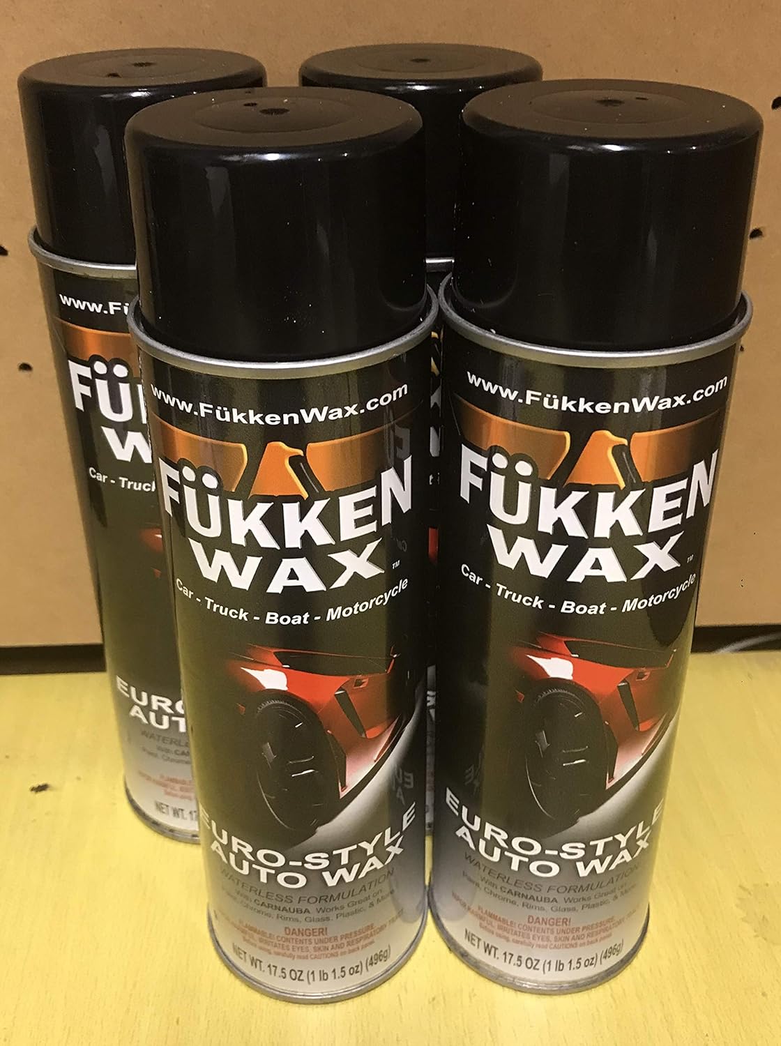 17.05oz Carnauba Spray-On Car Wax (6 Cans) P23174