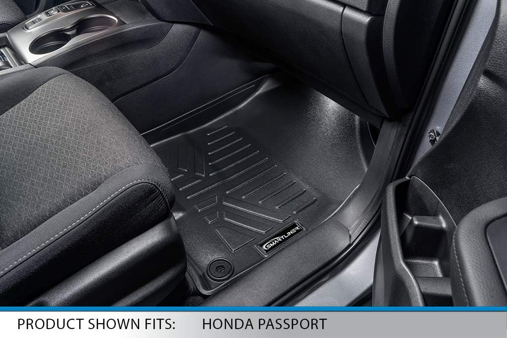 Custom Fit Floor Mats 2 Rows and Cargo Liner Set Black I562007