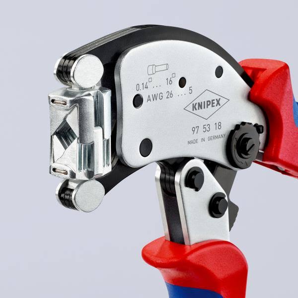 Self-Adjusting Crimping Pliers for End Sleeves A319596
