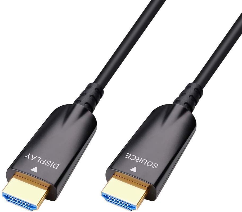 100ft Black Fiber Optic HDMI Cable 4K 30Hz 1080p 60Hz B4722