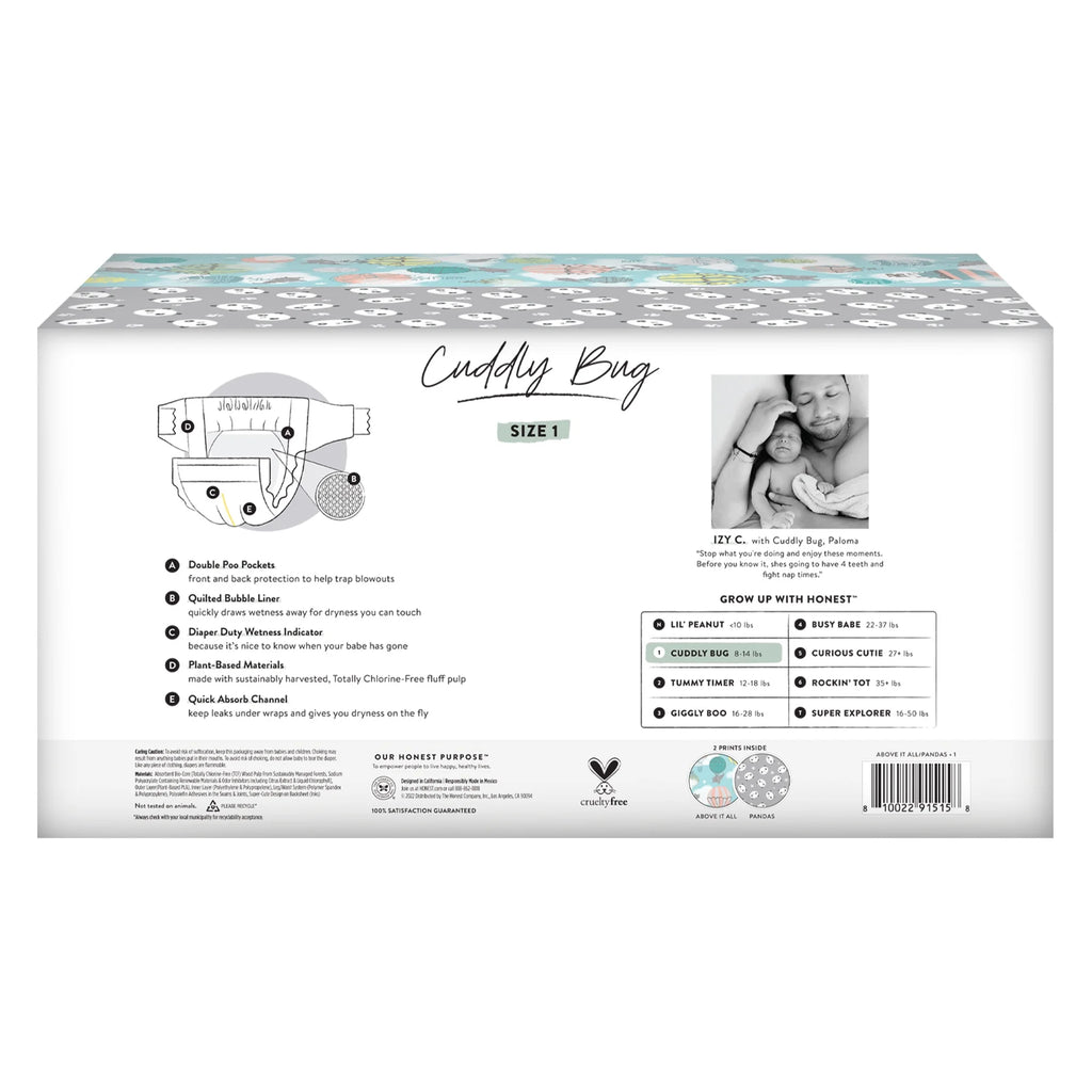 Disposable Baby Diapers, Size 1, 120 Count X77794