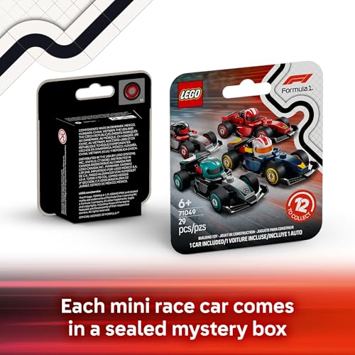 6 Pack Building Set Race Cars F50236