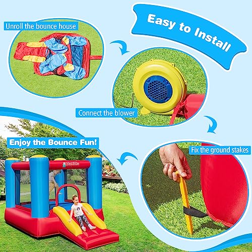 Inflatable Bounce House with Carry Bag, Repair Kit Z973003