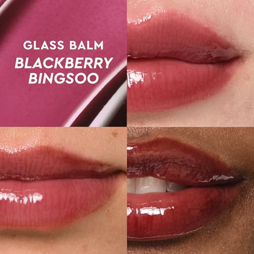 Mini Glass Balm Lip Treatment Set of 4 Vegan Lip Balms J27814