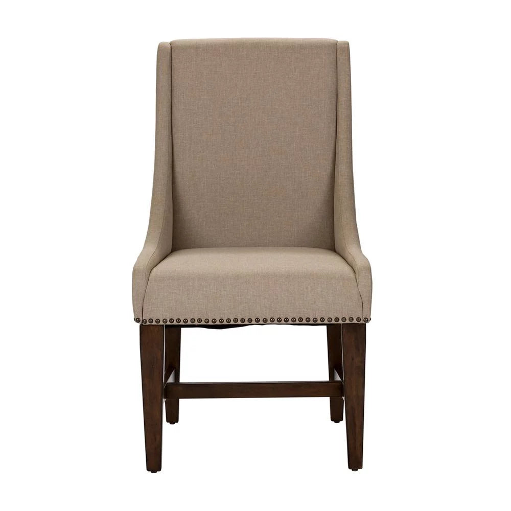 Set of 2 Medium Brown Dining Chairs B50624