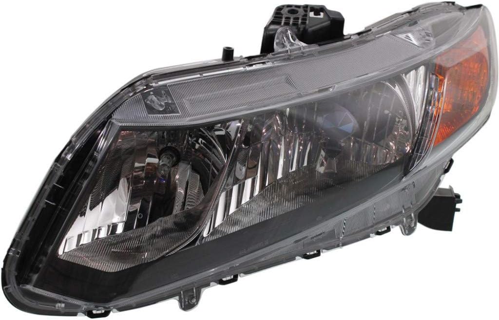 Headlight Assembly Pair for Honda Civic 2012 Hybrid W496660