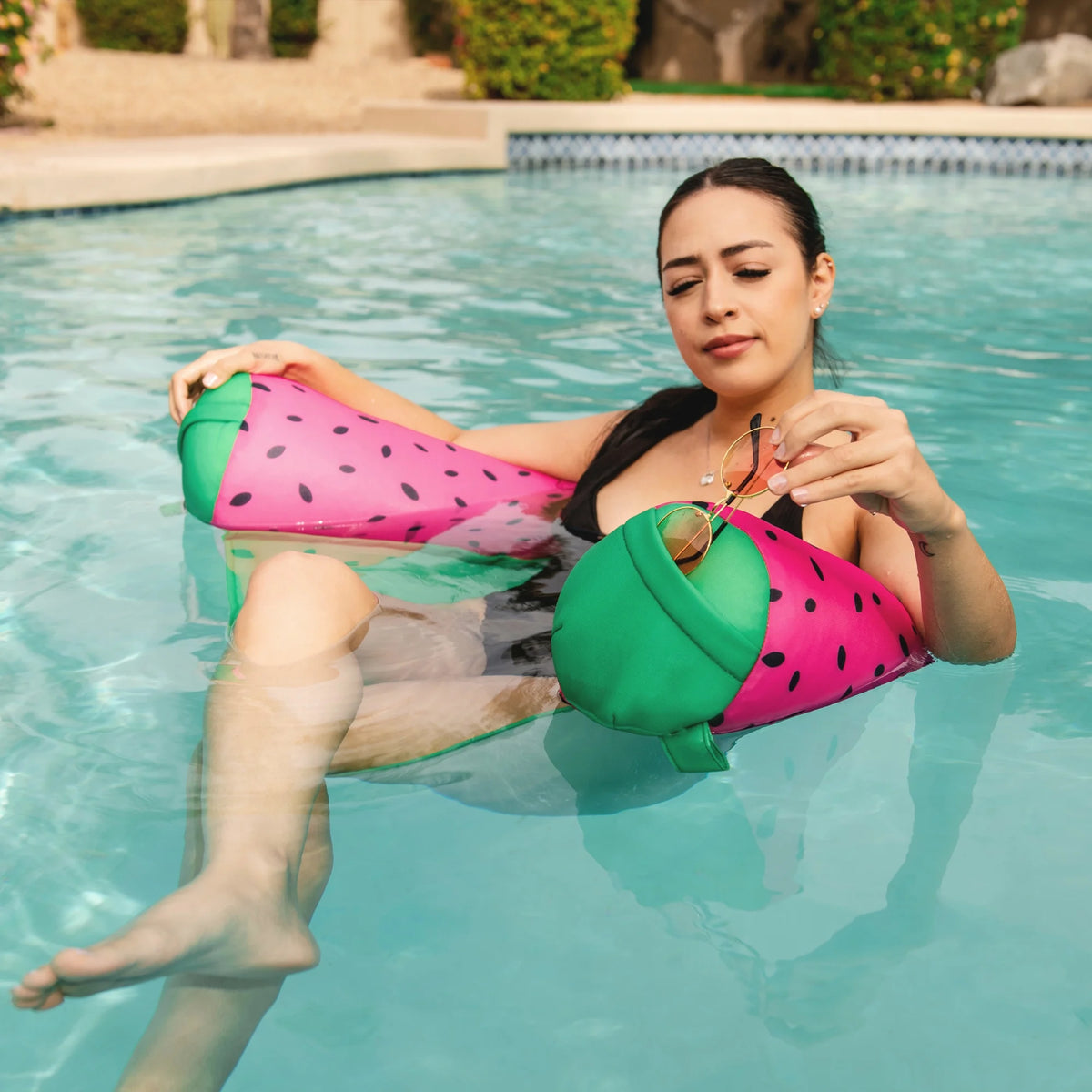 Double Sided Mesh Pool Seat with Armrests I9999