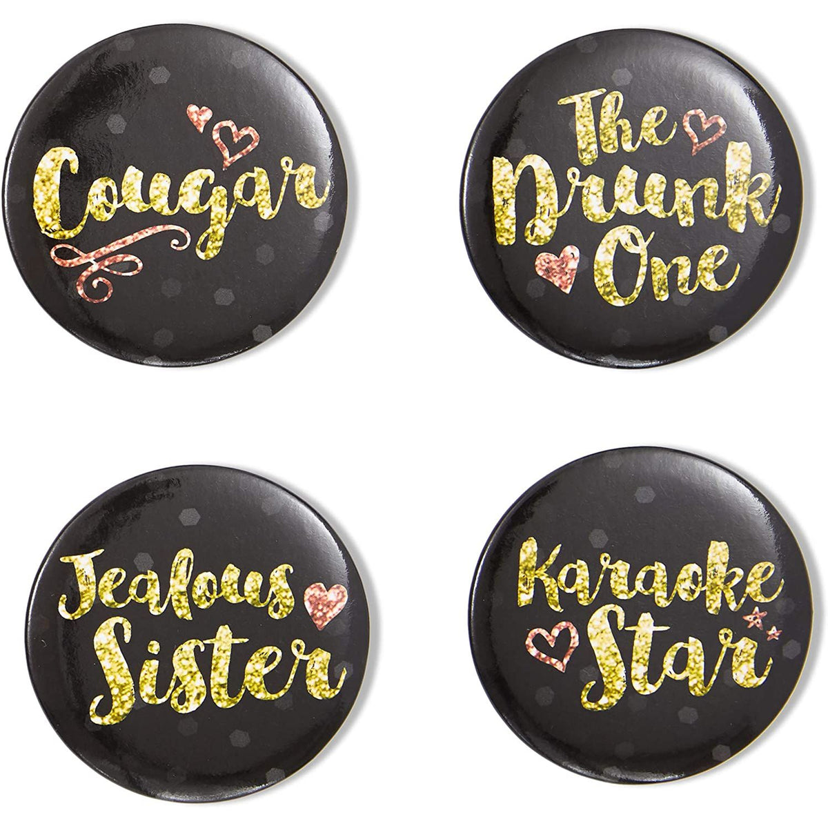 16 Designs Bachelorette Party Buttons (2.25 in, 16-Pk) A990502