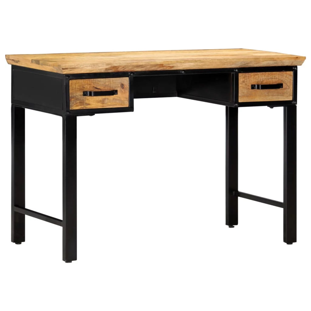 Mango Wood Writing Desk with 2 Storage Drawers V89812