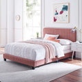 King Size Channel Tufted Performance Velvet Bed Y601