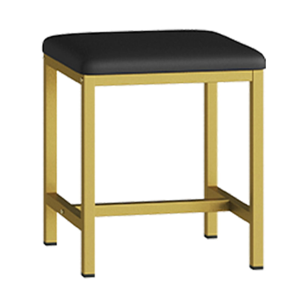Black Corner Vanity Desk with Mirror and 6 Drawers U465