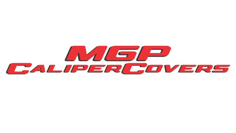 4 Caliper Covers Yellow Finish Black G691