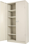 72 Locking Metal Storage Cabinet with 4 Adjustable Shelves W2270