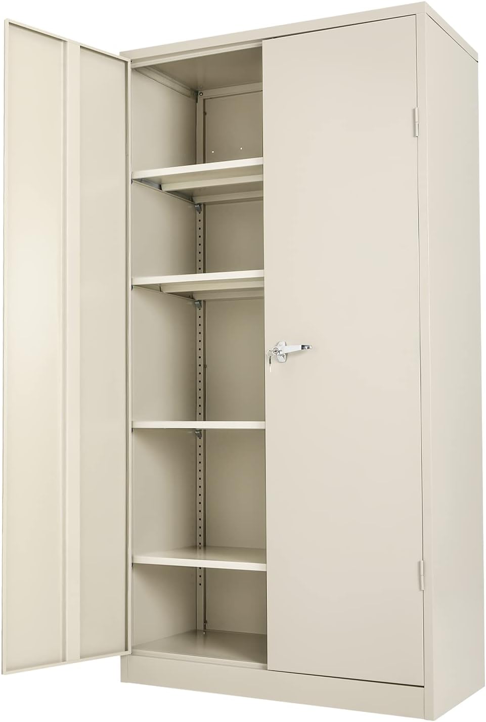72 Locking Metal Storage Cabinet with 4 Adjustable Shelves W2270
