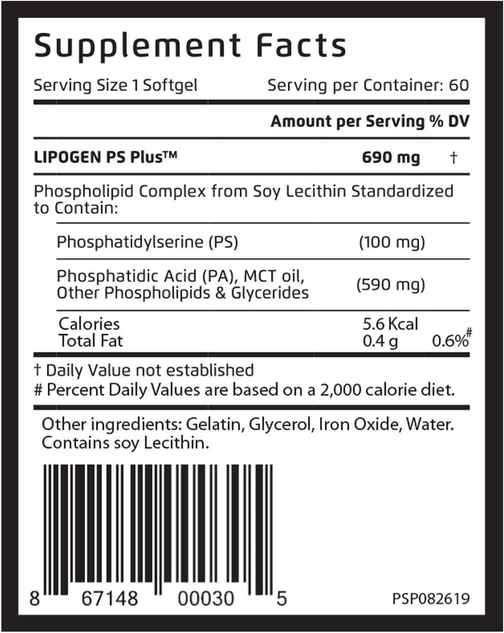 60 Softgels Memory Supplement Pack of 2 B56558