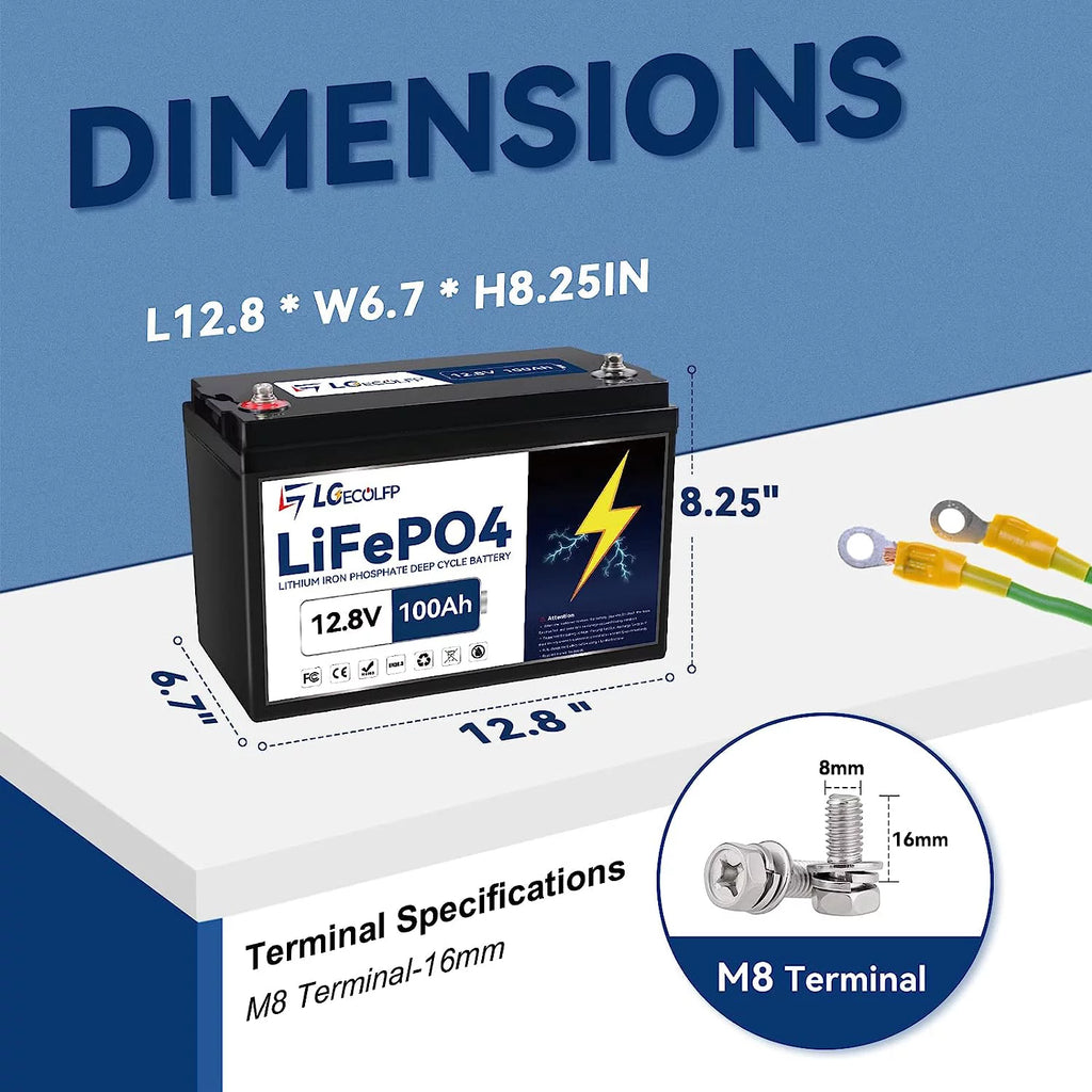12V 100Ah LiFePO4 Battery X1596