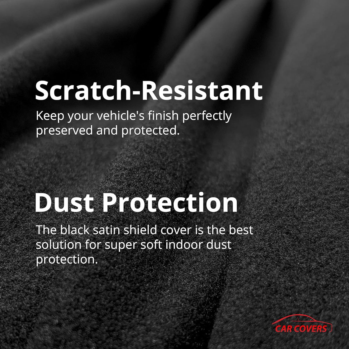 Black Satin Indoor Car Cover with Storage Bag P368176