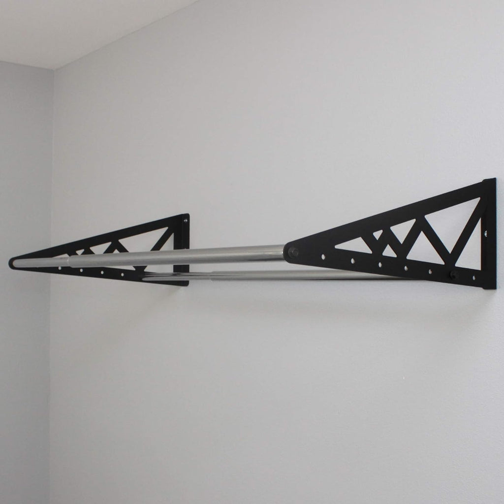 Adjustable Wall Mounted Tire Rack, Heavy Duty Steel, Black Z424228