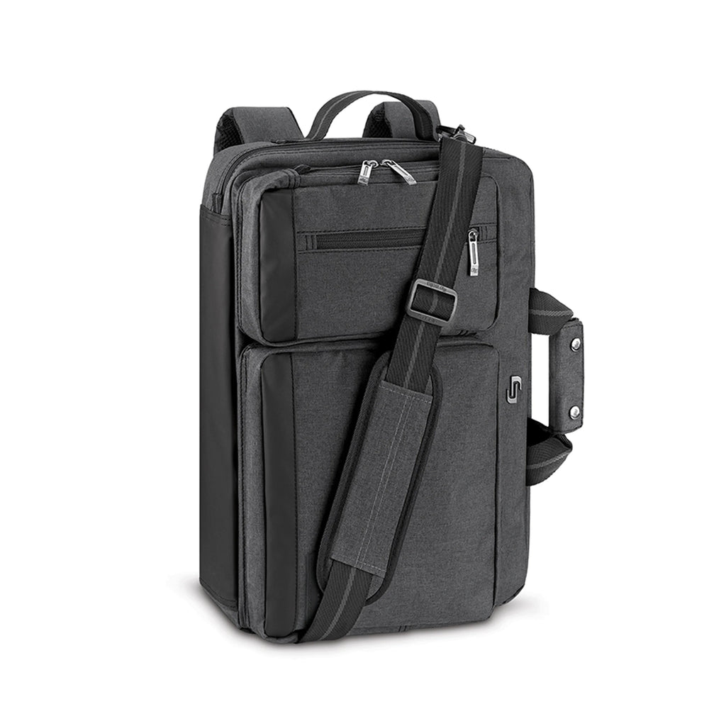 Gray Laptop Briefcase Backpack F723126