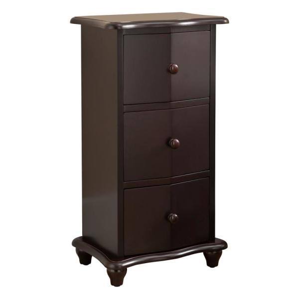 Dark Cherry Wood Accent Cabinet H735254