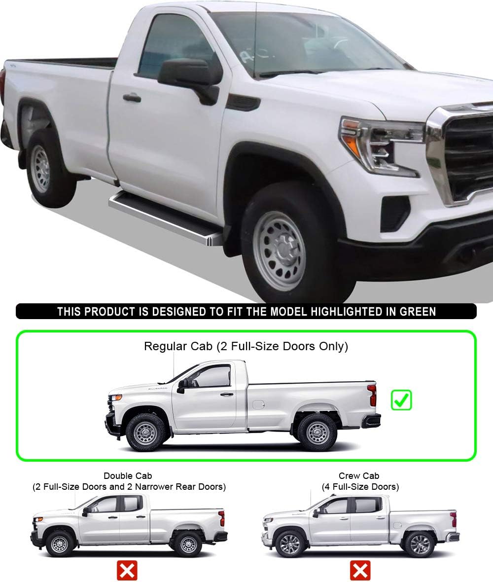 6in Running Boards for Silverado Sierra Regular Cab J822881