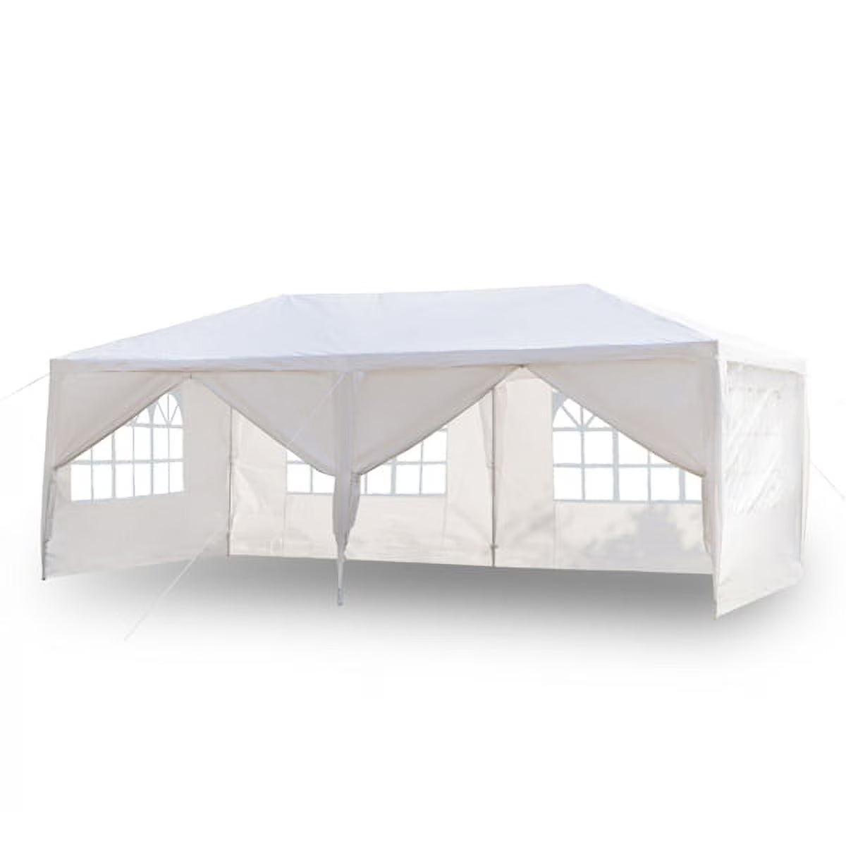 10x30ft White Canopy Tent with 7 Removable Sidewalls R2281
