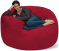 Charcoal 5 ft Memory Foam Bean Bag Chair O360
