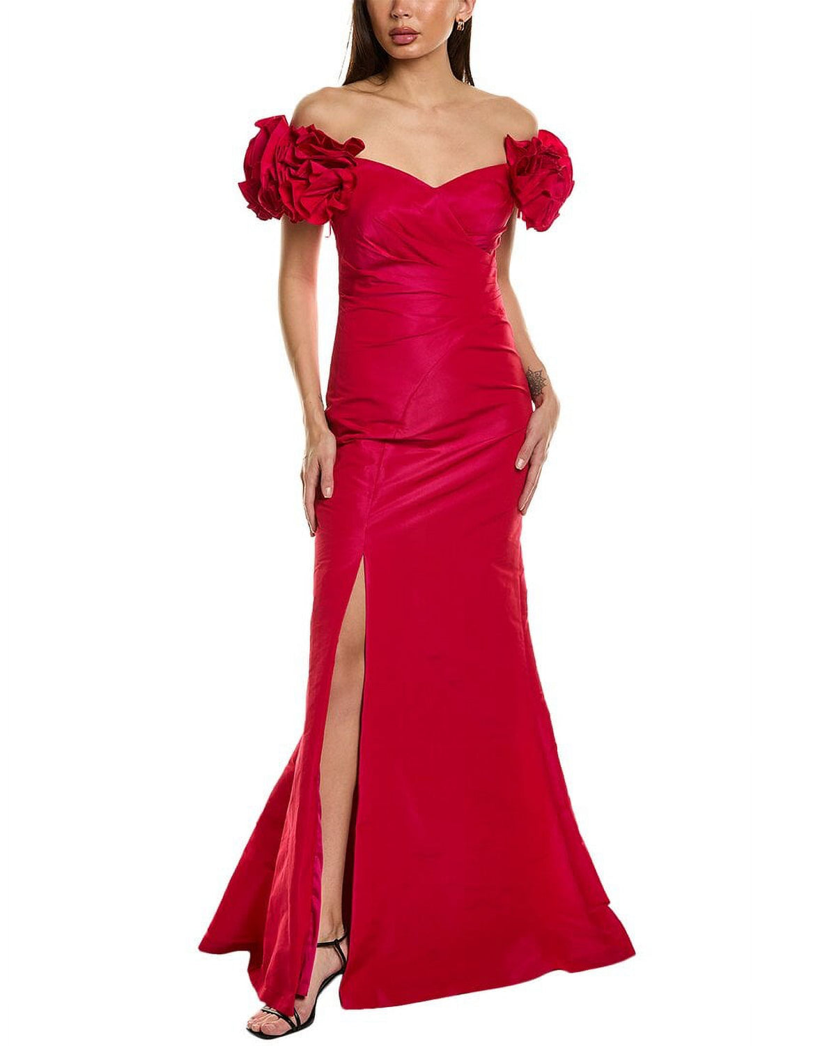 Pink Taffeta Gown I386690