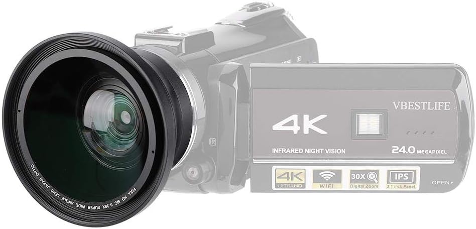 37mm 0.39X Wide Angle Lens with Macro Lens and Phone Clip P1449