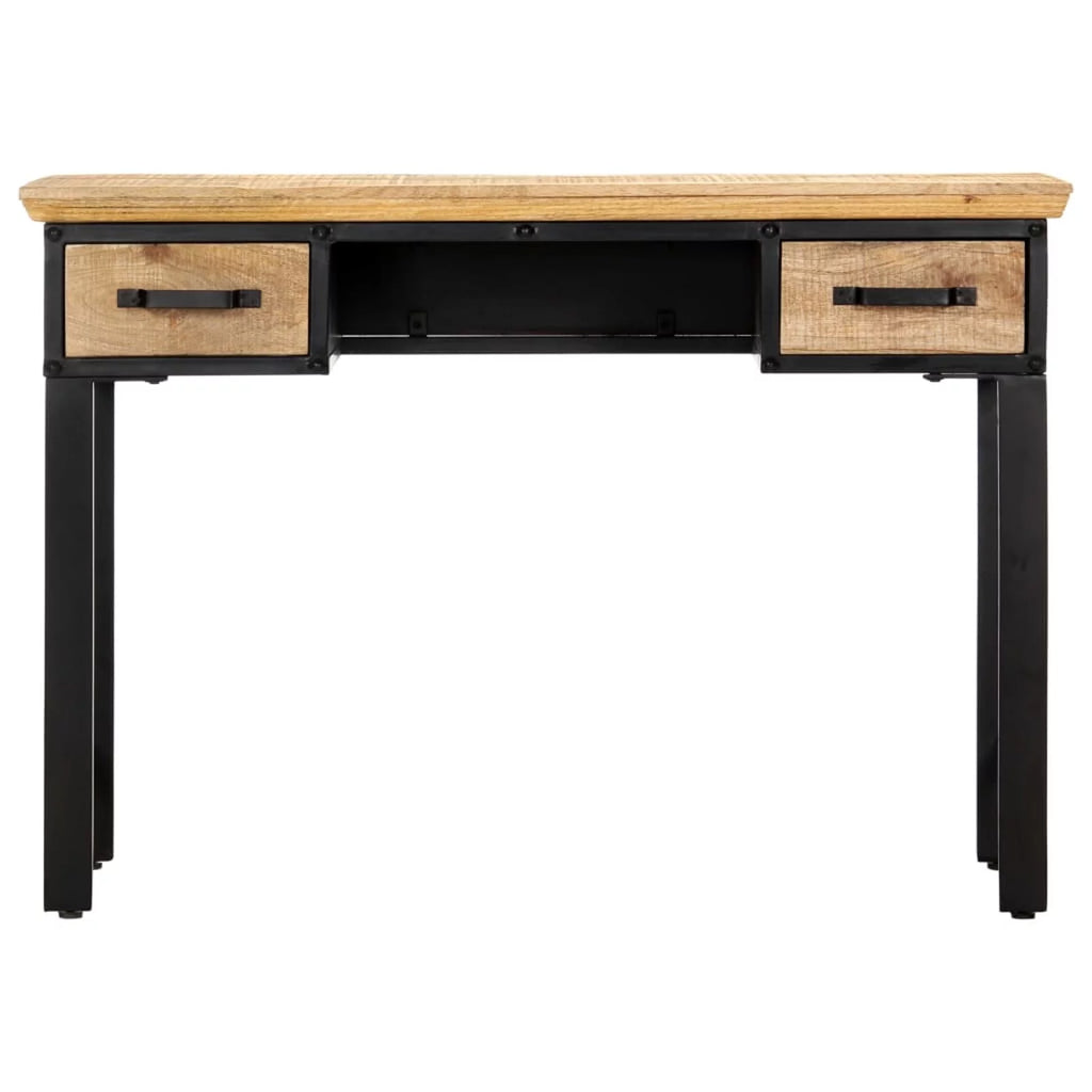 Mango Wood Writing Desk with 2 Storage Drawers V89812