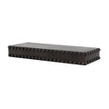 Black Rustic Beaded Wood Floating Wall Shelf D4647