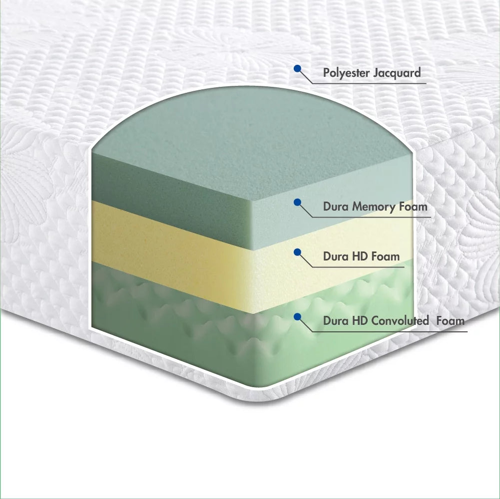 6'' Gel Memory Foam Mattress Queen Size M321