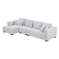 134'' Beige L-Shape Sectional Sofa Q11576