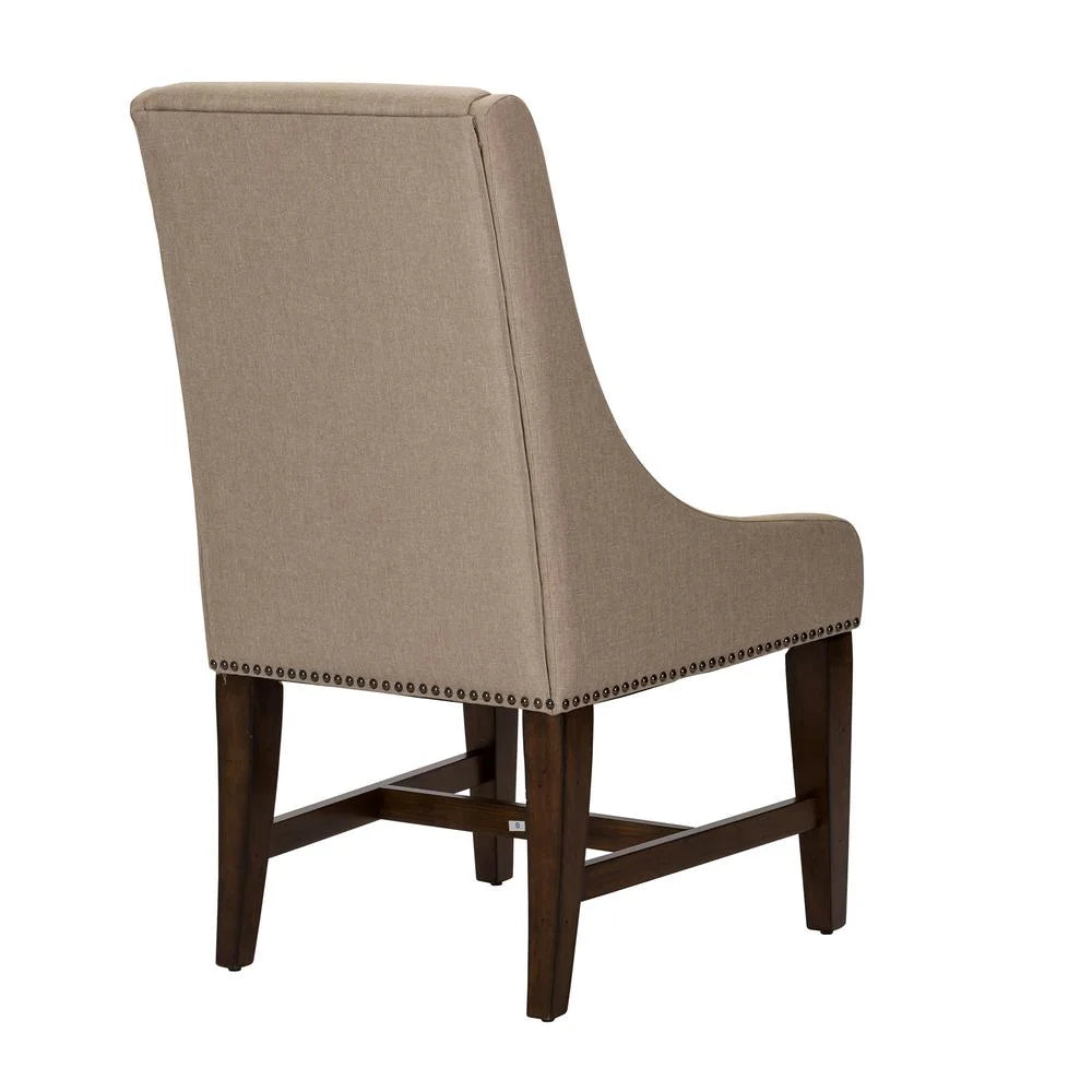 Set of 2 Medium Brown Dining Chairs B50624