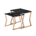 Gold Steel Nesting Tables Y692