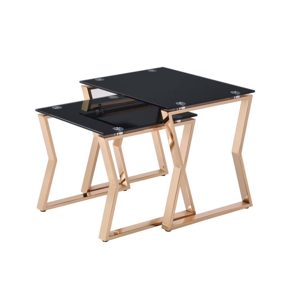 Gold Steel Nesting Tables Y692