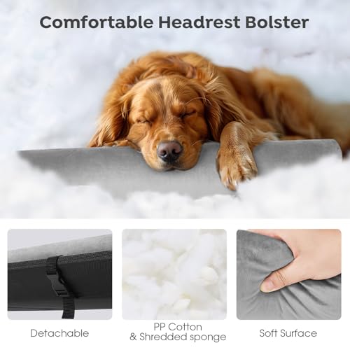 Large Elevated Dog Bed with Removable Headrest Bolster J4884