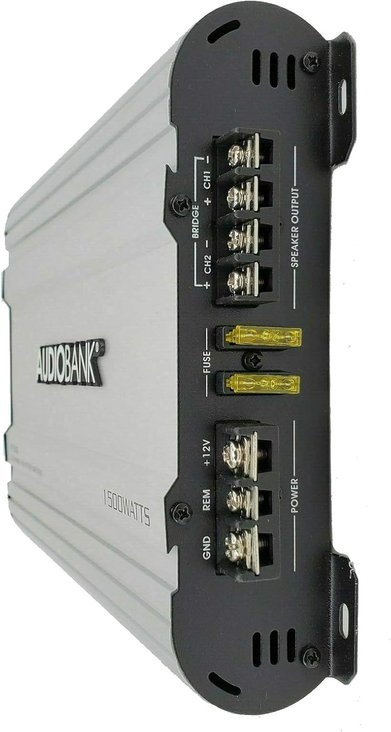 2 Channels 1500 Watts Bridgedable Car Audio Stereo Amplifier D1855