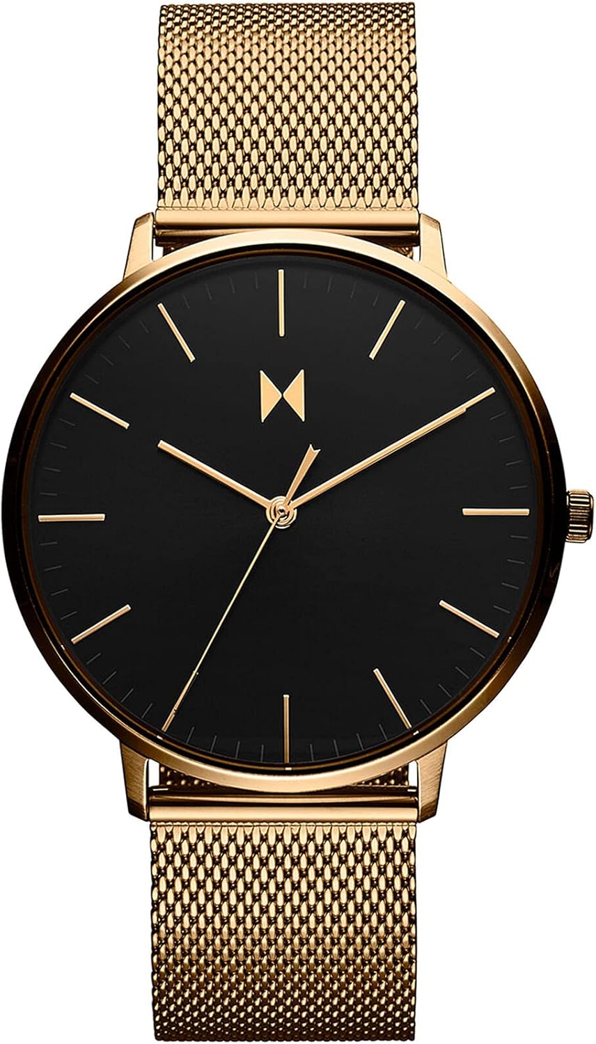 Men’s Slim Analog Watch - Minimalist Water Resistant 3 ATM 42mm Japanese Quartz Wristwatch Y121330