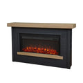 White 67" Electric Fireplace with Mantel H743130