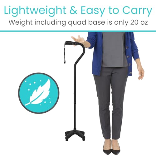 Adjustable Quad Cane with 4 Pronged Base Y186986