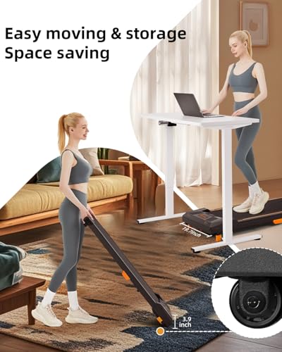 Compact Under Desk Treadmill with Remote Control P6425