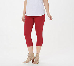 Americana Red Capri Jegging R5352