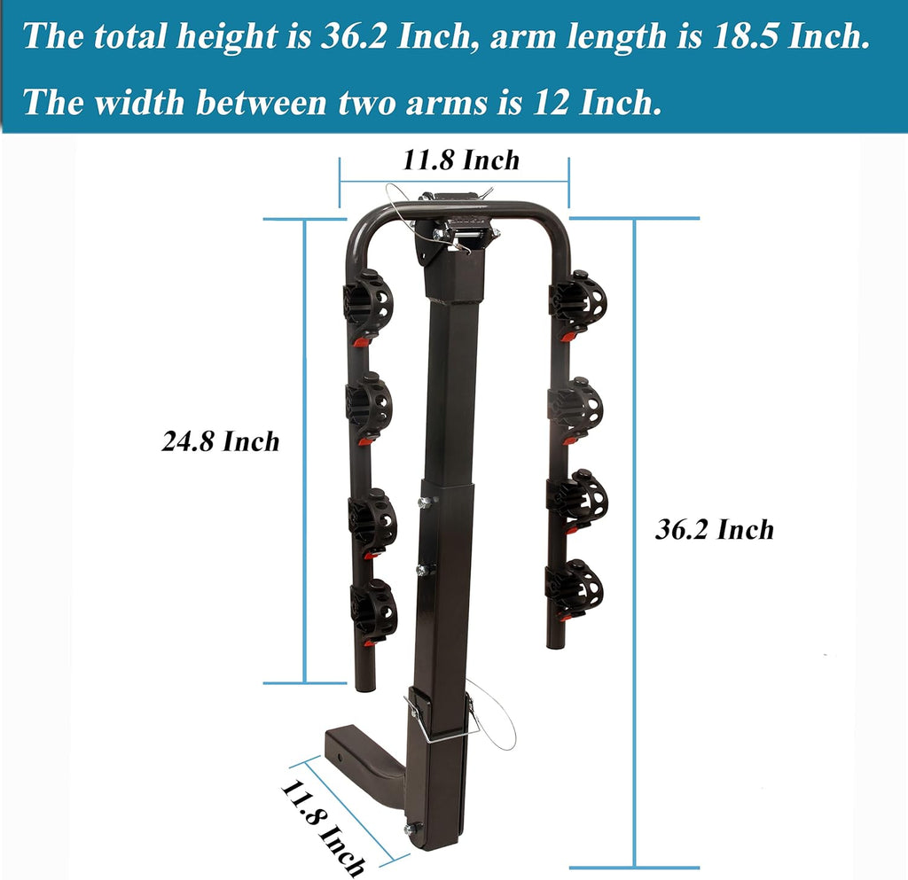 Bikes Hitch Rack 3-Bikes U1351