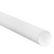 White Mailing Tubes with Caps T1597