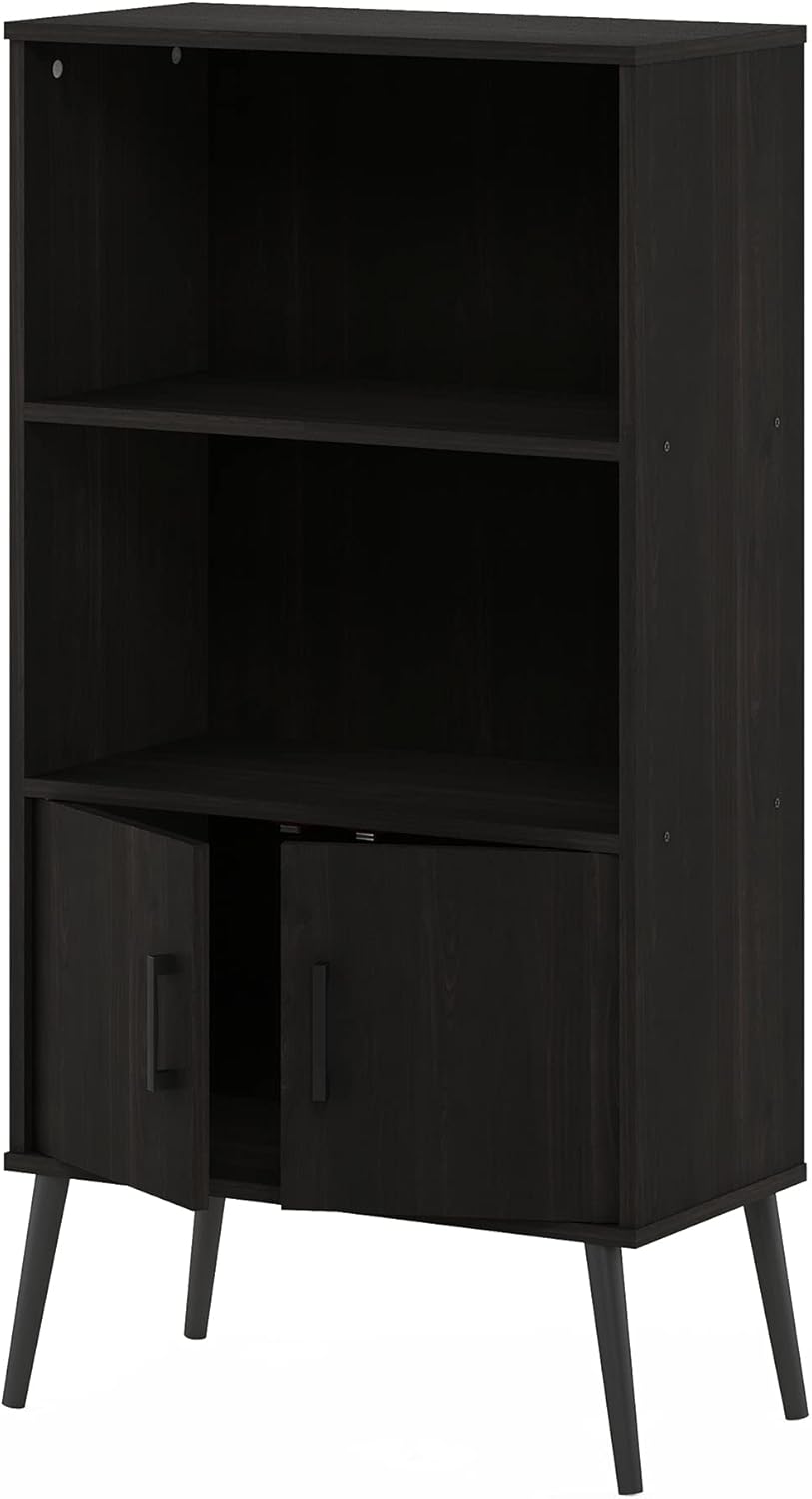 Espresso Accent Cabinet with Wood Legs X659578
